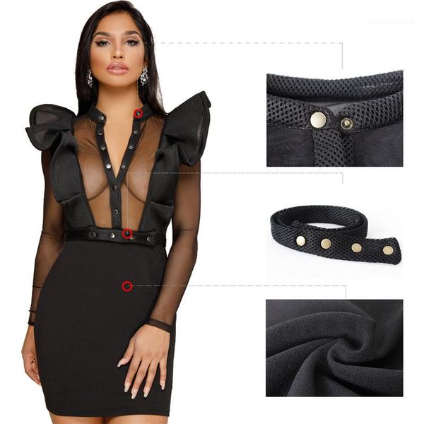 designer womens dresses casual flying sleeve with button dresses stand collar womens bydcon dresses mash sheer, Black;gray
designer womens dresses casual flying sleeve with button dresses stand collar womens bydcon dresses mash sheer, Black;gray