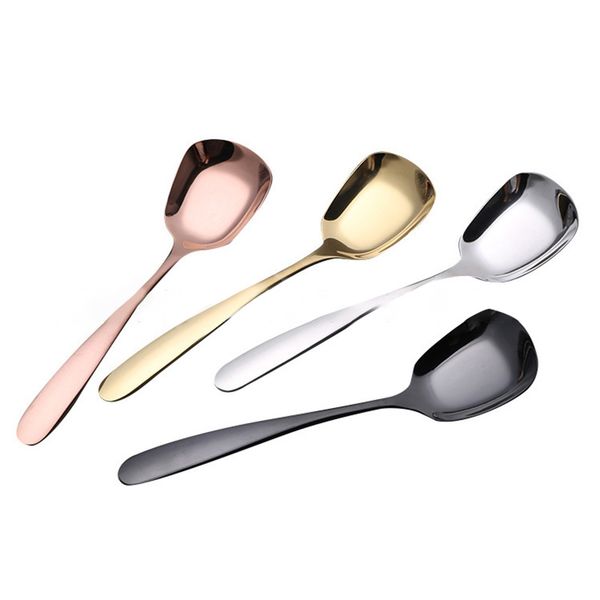 spoons square flat soup spoon 304 stainless steel table long handle dessert dinner flatware rice porridge
spoons square flat soup spoon 304 stainless steel table long handle dessert dinner flatware rice porridge