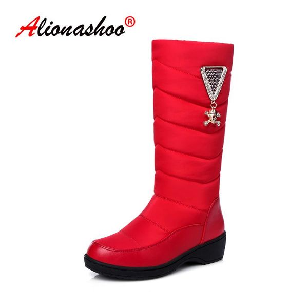 plus size 12 russia winter boots women warm knee high boots round toe down fur ladies fashion waterproof thigh snow shoes, Black
plus size 12 russia winter boots women warm knee high boots round toe down fur ladies fashion waterproof thigh snow shoes, Black