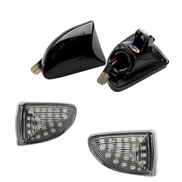 4 pcs dynamic turn signal light flowing led side marker lights side lamp panel lamp, 2 pcs white & 2 black
4 pcs dynamic turn signal light flowing led side marker lights side lamp panel lamp, 2 pcs white & 2 black