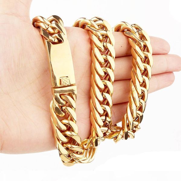 real 316l stainless steel jewelry heavy curb cuban link necklaces for men's exaggerated gold chain 60cm*1.5cm, Silver
real 316l stainless steel jewelry heavy curb cuban link necklaces for men's exaggerated gold chain 60cm*1.5cm, Silver