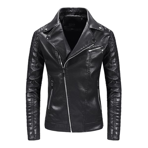 men's jackets slim motorcycle jacket men winter pu leather with faux man turn-down collar zipper pocket clothing 4xl, Black;brown 
men's jackets slim motorcycle jacket men winter pu leather with faux man turn-down collar zipper pocket clothing 4xl, Black;brown