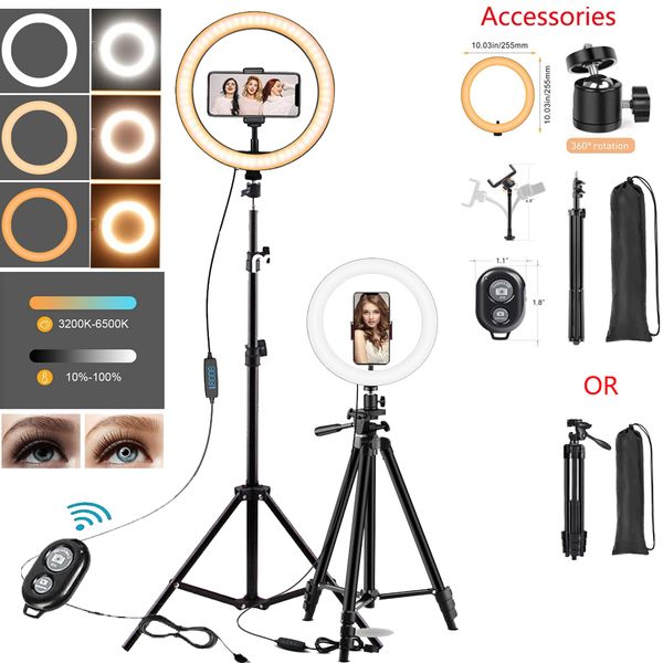 10in led selfie ring light pgraphy ringlight phone stand holder tripod tiktok circle fill light dimmable lamp trepied makeup
10in led selfie ring light pgraphy ringlight phone stand holder tripod tiktok circle fill light dimmable lamp trepied makeup