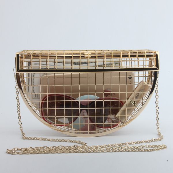 hollow metal cages women party clutch evening shoulder bag ladies handbag messenger bags purse unique fashion design
hollow metal cages women party clutch evening shoulder bag ladies handbag messenger bags purse unique fashion design