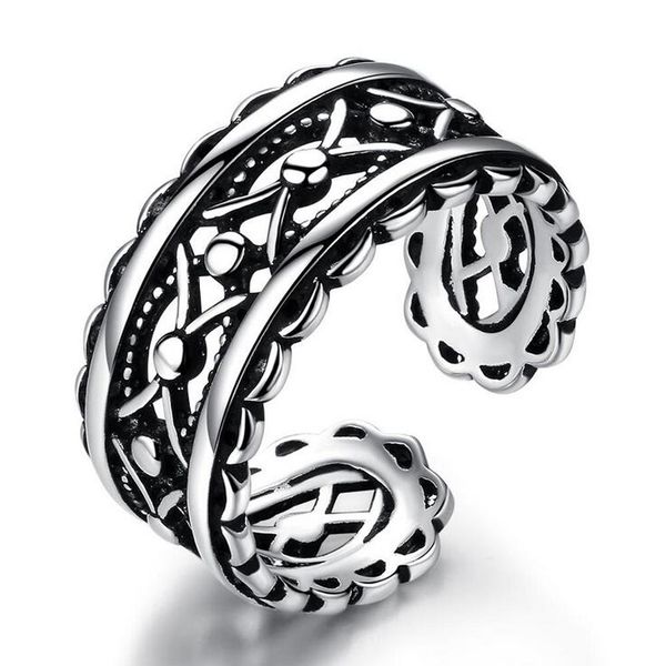 sunnyyou new trendy simple antique silver color round open ring for women vintage punk adjustable tail ring gift jewelry, Golden;silver
sunnyyou new trendy simple antique silver color round open ring for women vintage punk adjustable tail ring gift jewelry, Golden;silver