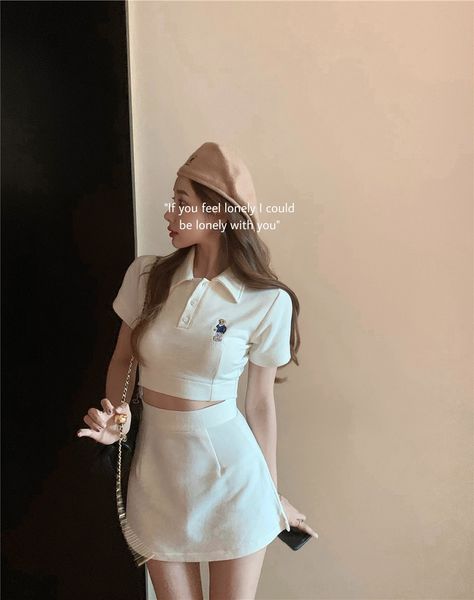 a burst ~ girls'style bear short polo + high waist skirt suit embroidery embroidery embroidery fvgkn, Gray
a burst ~ girls'style bear short polo + high waist skirt suit embroidery embroidery embroidery fvgkn, Gray