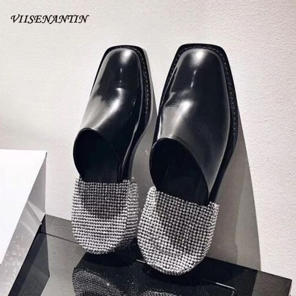 блестящий кристалл каблуки мулы lady ленивый square head leather muller тапочки summer hot shoes популярные черный все матча обуви, Black
блестящий кристалл каблуки мулы lady ленивый square head leather muller тапочки summer hot shoes популярные черный все матча обуви, Black