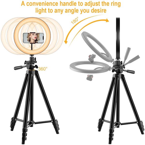 26cm led selfie ring light withtripod dimmable led ring lamp p video camera phone light ringlight for p live video
26cm led selfie ring light withtripod dimmable led ring lamp p video camera phone light ringlight for p live video