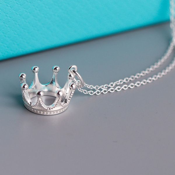 925 sterling silver necklace lady necklaces women crown necklaces wedding party 45cm chains
925 sterling silver necklace lady necklaces women crown necklaces wedding party 45cm chains