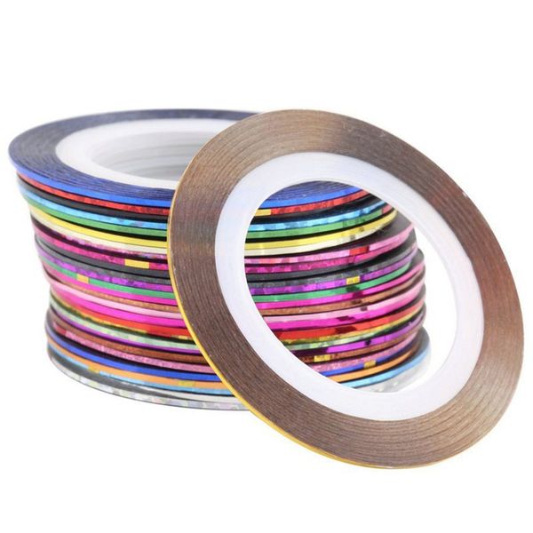 18pcs / bag mixed colors radium nail line sticker roll striping tape line nail art decoration sticker adhesive art stick multico, Red;gold
18pcs / bag mixed colors radium nail line sticker roll striping tape line nail art decoration sticker adhesive art stick multico, Red;gold