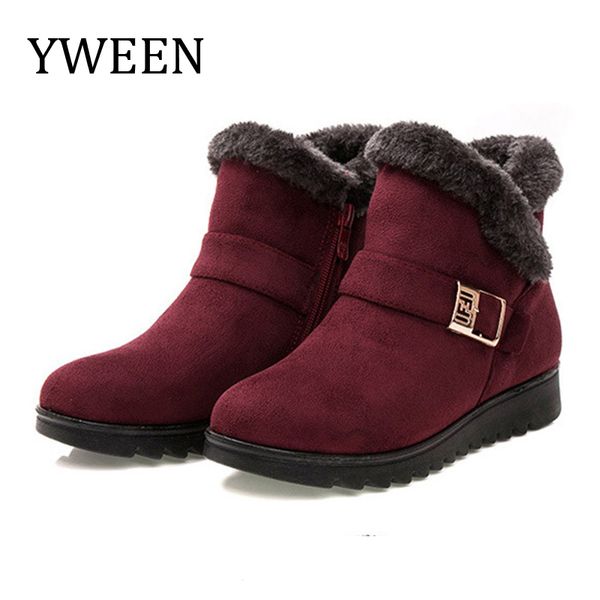 yween wedge women boots snow boots warm fur winter ankle for women middle-aged mother shoes female botas mujer shoes, Black
yween wedge women boots snow boots warm fur winter ankle for women middle-aged mother shoes female botas mujer shoes, Black