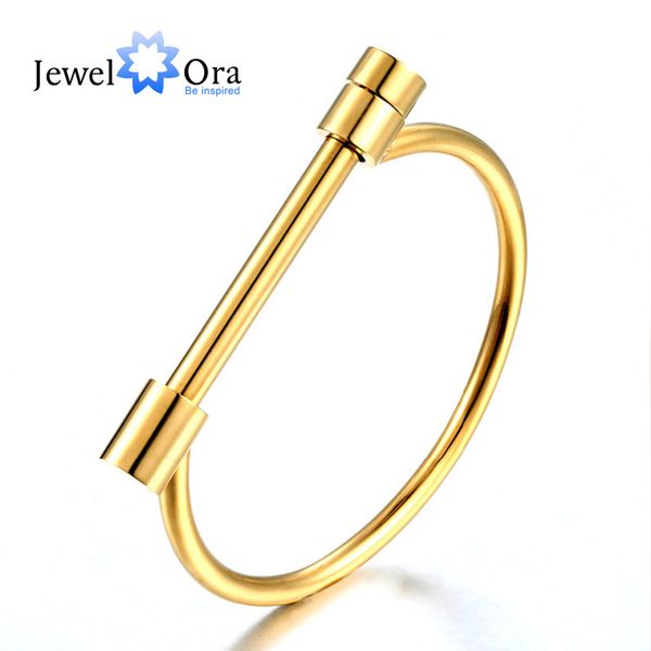 shackle screw cuff bangle rock punk style gold plated 316l stainless steel women bracelet gift ( ba101556) 17401, Black
shackle screw cuff bangle rock punk style gold plated 316l stainless steel women bracelet gift ( ba101556) 17401, Black