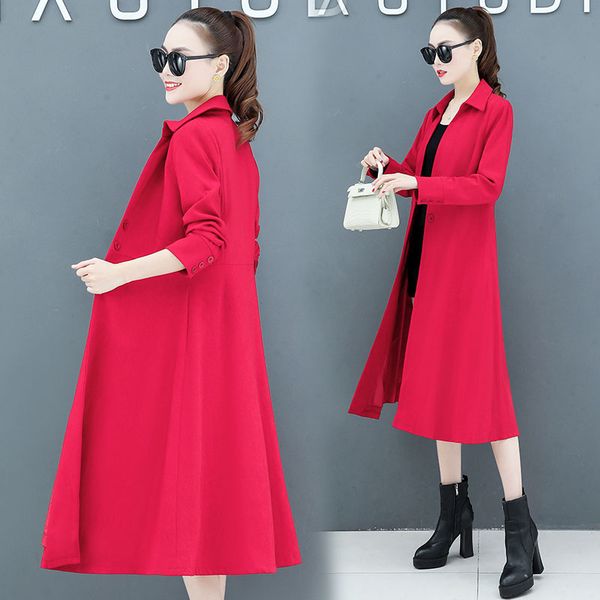 women's british style trench coat 2020 spring autumn plus size solid color three buttons lady windbreaker abrigos mujer 3xl z344, Tan;black
women's british style trench coat 2020 spring autumn plus size solid color three buttons lady windbreaker abrigos mujer 3xl z344, Tan;black