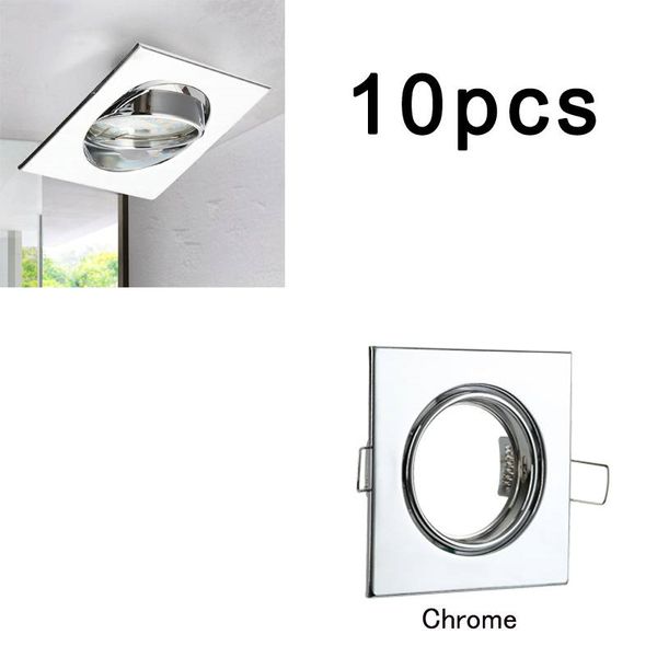 de stock 10pcs gu10 lamp holder recessed spotlight mounting frames for home office use silver color square shape 
de stock 10pcs gu10 lamp holder recessed spotlight mounting frames for home office use silver color square shape