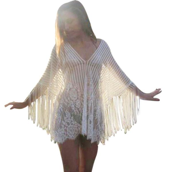 women lace crochet bikini cover up swimwear beach bathing suit summer floral hollow out knitted dress biquinis vestido#yl10, White;black
women lace crochet bikini cover up swimwear beach bathing suit summer floral hollow out knitted dress biquinis vestido#yl10, White;black
