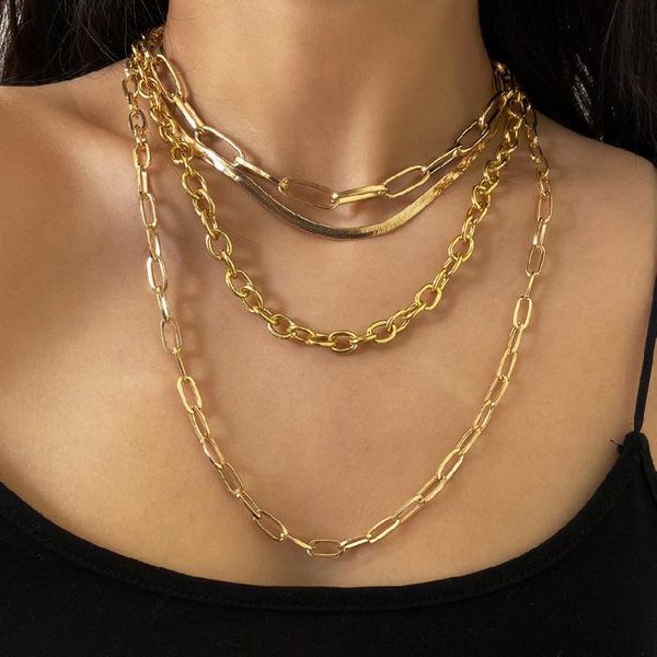 bohemian multilayer chunky chain choker necklace for female 2020 trendy snake chain long necklace statement party jewelry gift, Silver
bohemian multilayer chunky chain choker necklace for female 2020 trendy snake chain long necklace statement party jewelry gift, Silver