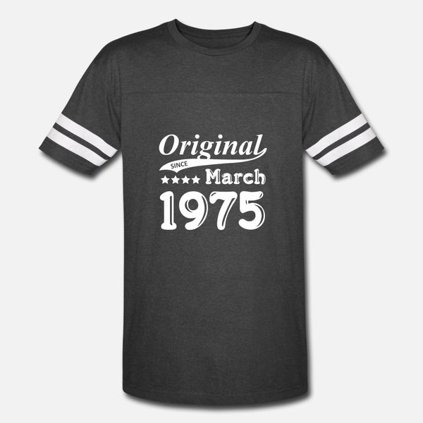 original since march 1975 gift t shirt men custom cotton s-xxxl homme graphic comfortable spring autumn unique shirt, White;black
original since march 1975 gift t shirt men custom cotton s-xxxl homme graphic comfortable spring autumn unique shirt, White;black