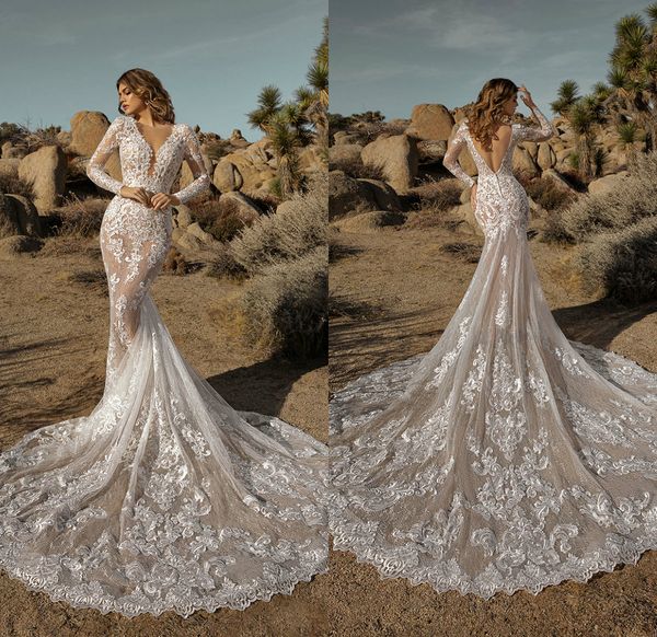 eddy k mermaid wedding dresses long sleeves lace appliqued sheer jewel neck robes de mariée custom made backless vestido de noiva, White
eddy k mermaid wedding dresses long sleeves lace appliqued sheer jewel neck robes de mariée custom made backless vestido de noiva, White