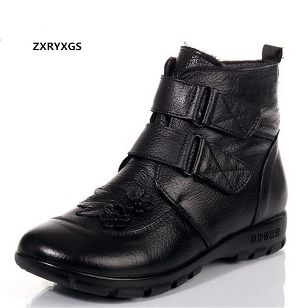 boots 2021 fashion flowers genuine leather winter shoes warm flat comfortable women's snow ankle, Black 
boots 2021 fashion flowers genuine leather winter shoes warm flat comfortable women's snow ankle, Black