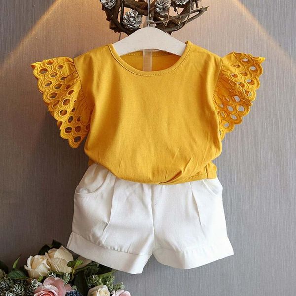 2 colors stylish 2pcs toddler kids baby girl outfit clothes hollow sleeve t-shirt+short pants set pgraphy new july25, White
2 colors stylish 2pcs toddler kids baby girl outfit clothes hollow sleeve t-shirt+short pants set pgraphy new july25, White