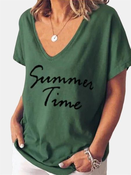womens tshirts summer time big v neck short sleeve casual summer womens designer t shirts solid color letter loose summer, White
womens tshirts summer time big v neck short sleeve casual summer womens designer t shirts solid color letter loose summer, White