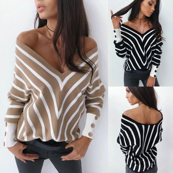 pullover fashion women autumn loose pullover warm v neck casual long sleeve blouse shirt sweatershirt feminino sh3m, Black
pullover fashion women autumn loose pullover warm v neck casual long sleeve blouse shirt sweatershirt feminino sh3m, Black
