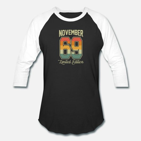 vintage 50th birthday november 1969 sports gift t shirt men printed tee shirt o-neck leisure fitness comical spring autumn original shirt, White;black
vintage 50th birthday november 1969 sports gift t shirt men printed tee shirt o-neck leisure fitness comical spring autumn original shirt, White;black