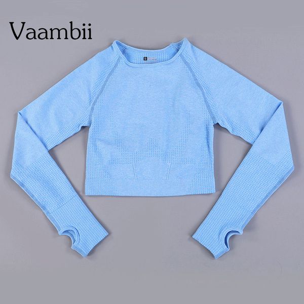 long sleeve t-shirt vital seamless gym crop women fitness sport tshirt woman yoga shirt womens workout sportswear, White;red
