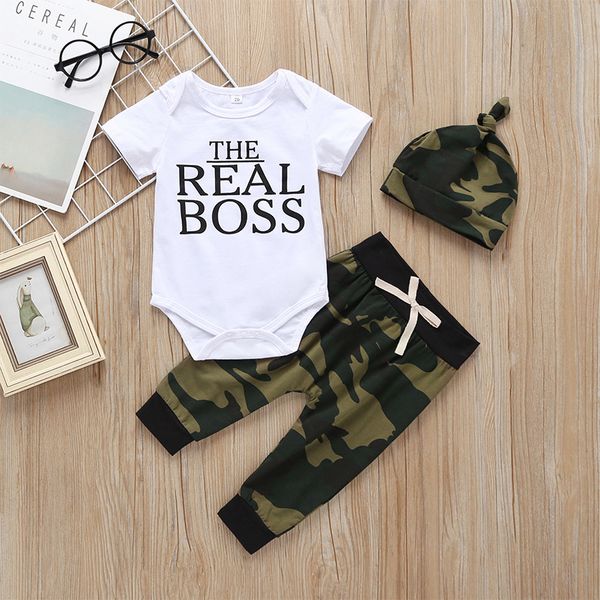 summer baby sets european and american fashion boys baby cotton onesie short-sleeved camouflage trousers hat three-piece suit, White
summer baby sets european and american fashion boys baby cotton onesie short-sleeved camouflage trousers hat three-piece suit, White