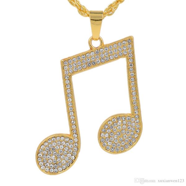 hip hop musical note gold pendants necklaces & pendants bling bling iced out crystal necklaces stainless steel rope chain, Silver
hip hop musical note gold pendants necklaces & pendants bling bling iced out crystal necklaces stainless steel rope chain, Silver
