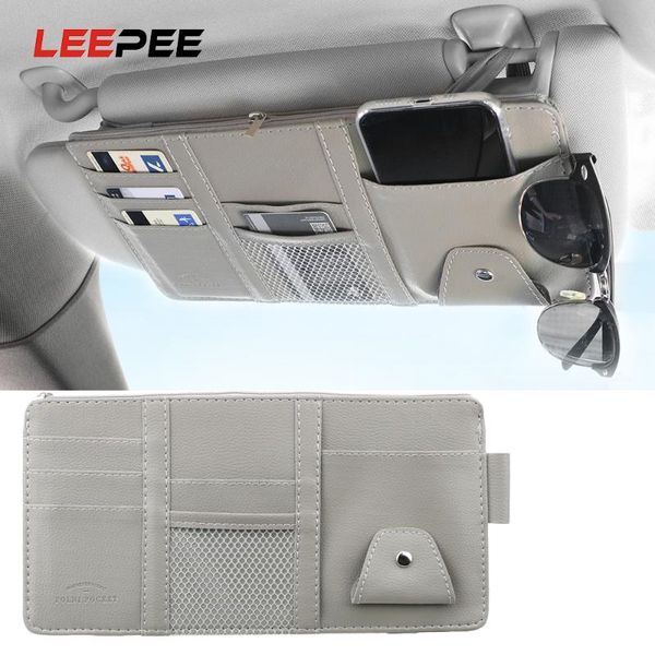 leepee leather car sun visor bill card cd phone holder sunglasses clip sun visor storage pouch with zipper storage box
leepee leather car sun visor bill card cd phone holder sunglasses clip sun visor storage pouch with zipper storage box