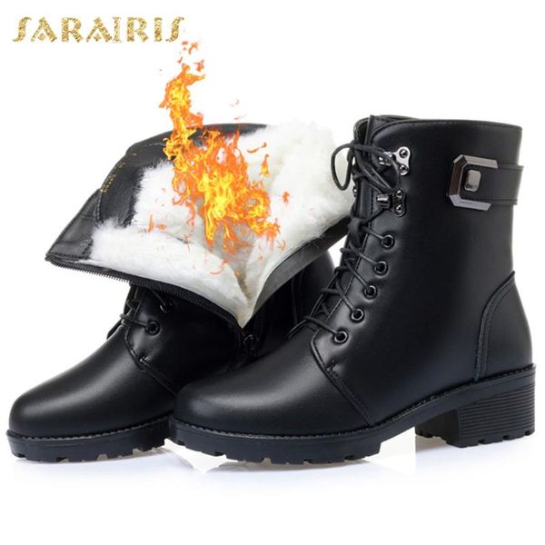 boots sarairis 2021 fashion add fur warm winter woman shoes genuine cow leather comfy wool luxury snow female, Black
boots sarairis 2021 fashion add fur warm winter woman shoes genuine cow leather comfy wool luxury snow female, Black