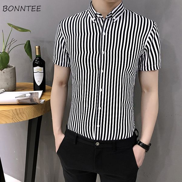 shirts men striped shirt summer short sleeve breathable mens casual slim fit single breasted breathable fashion chic, White;black
shirts men striped shirt summer short sleeve breathable mens casual slim fit single breasted breathable fashion chic, White;black