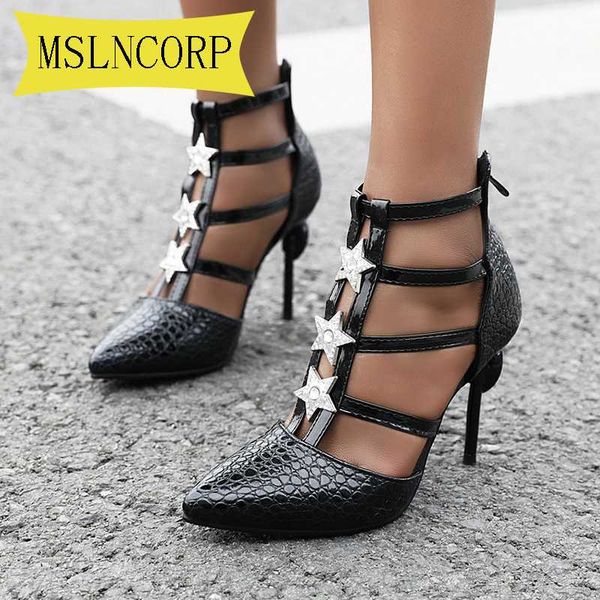 sandals plus size 34-48 summer gladiator yellow women pu thin high heels cover heel shallow mature serpentine, Black
sandals plus size 34-48 summer gladiator yellow women pu thin high heels cover heel shallow mature serpentine, Black