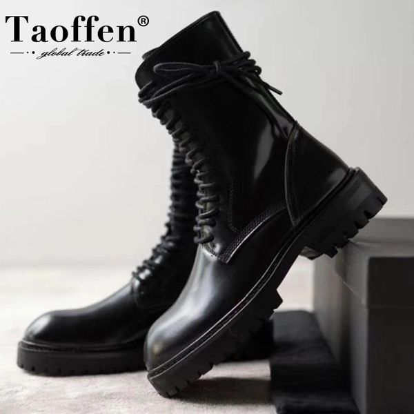 taoffen women real leather boots fashion half short winter shoes women zipper casual street warm footwear size 35-40, Black
taoffen women real leather boots fashion half short winter shoes women zipper casual street warm footwear size 35-40, Black