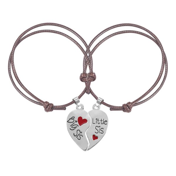 2pc/set lovely brown leather bracelet for women girl heart puzzle pendant adjustable accessories cute jewelry gift dropshipping, Black
2pc/set lovely brown leather bracelet for women girl heart puzzle pendant adjustable accessories cute jewelry gift dropshipping, Black