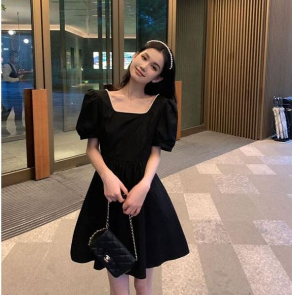 online celebrity princess with gentle hepburn style elegant plus points pearl square princess dressdress dresscollar dress 2020 summer women, Black;gray
online celebrity princess with gentle hepburn style elegant plus points pearl square princess dressdress dresscollar dress 2020 summer women, Black;gray