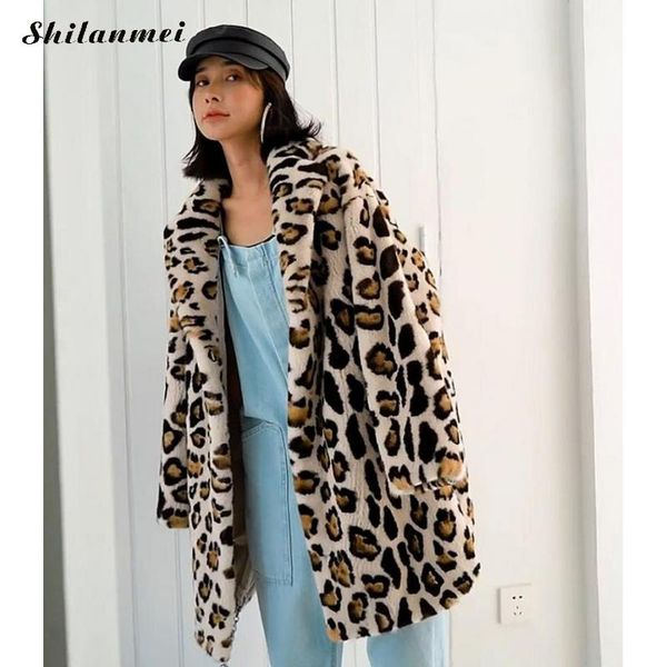 plus size 3xl women leopard fur overcoat slim casual leopard fur jacket female harajuku women mid-long winter faux coat 2020, Black
plus size 3xl women leopard fur overcoat slim casual leopard fur jacket female harajuku women mid-long winter faux coat 2020, Black