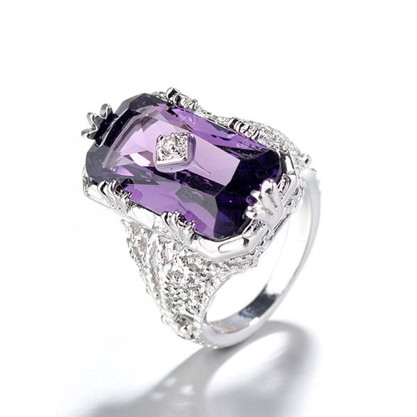 wholesale 10 pcs siver plated rectangle shape natural purple amethyst crystal finger ring for women jewelry, Silver
wholesale 10 pcs siver plated rectangle shape natural purple amethyst crystal finger ring for women jewelry, Silver