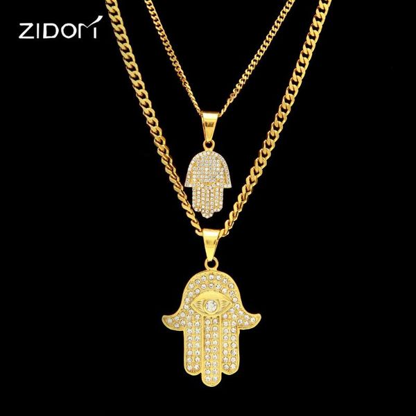 pendant necklaces 2021 arrived 2pcs/set gold color stainless steel full rhinestone fatima palm men hiphop necklace vintage jewelry, Silver
pendant necklaces 2021 arrived 2pcs/set gold color stainless steel full rhinestone fatima palm men hiphop necklace vintage jewelry, Silver