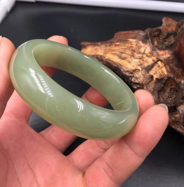 100% natural jadeite certified hetian bangle bracelet handmade, Black 
100% natural jadeite certified hetian bangle bracelet handmade, Black