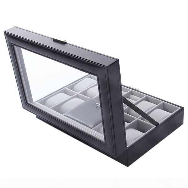 fanala 2 in one 8 grids+3 mixed grids pu leather watch case storage organizer box luxury jewelry ring display watch boxes black, Black;blue
fanala 2 in one 8 grids+3 mixed grids pu leather watch case storage organizer box luxury jewelry ring display watch boxes black, Black;blue