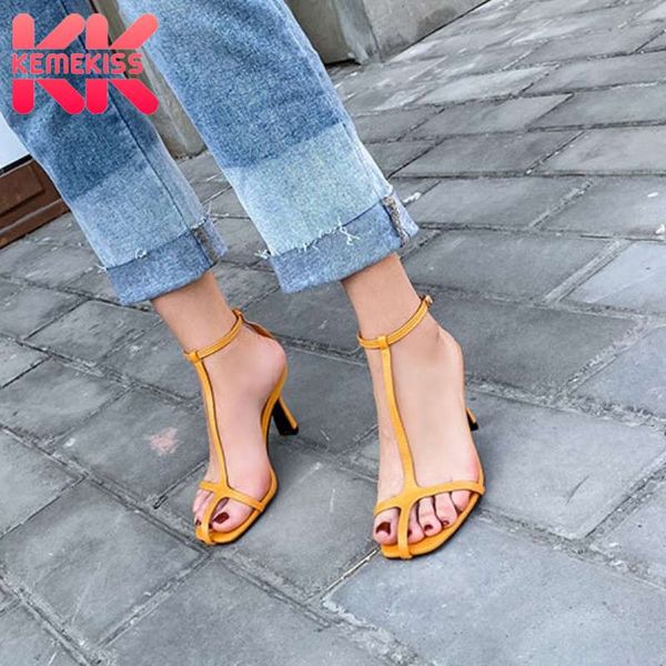 kemekiss women high heel sandals fashion t straps summer shoes woman buckle office lady party wedding footwear size 35-39, Black
kemekiss women high heel sandals fashion t straps summer shoes woman buckle office lady party wedding footwear size 35-39, Black