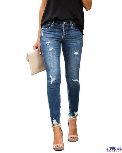 new mid waist skinny jeans women vintage distressed denim pants holes destroyed pencil pants casual trousers summer ripped jeans, Blue
new mid waist skinny jeans women vintage distressed denim pants holes destroyed pencil pants casual trousers summer ripped jeans, Blue