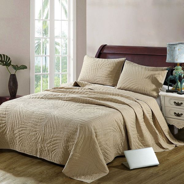 quality cotton bedspread quilt set 3pcs coverlet quilted bedding solid embroidered quilts bed covers king queen size blanket
quality cotton bedspread quilt set 3pcs coverlet quilted bedding solid embroidered quilts bed covers king queen size blanket