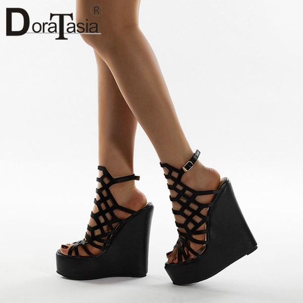 sandals doratasia retro female hollow platform ankle solid women wedges party dress gladiator shoes woman, Black
sandals doratasia retro female hollow platform ankle solid women wedges party dress gladiator shoes woman, Black