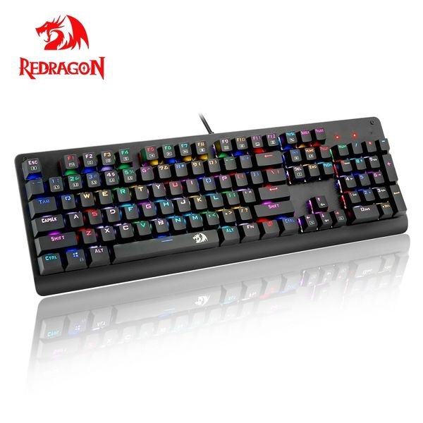 keyboards redragon 2021 k581 rgb usb mechanical gaming keyboard blue switch led backlit 104 key wired computer game fps pug 
keyboards redragon 2021 k581 rgb usb mechanical gaming keyboard blue switch led backlit 104 key wired computer game fps pug