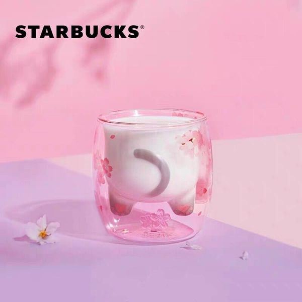summer new starbucks cherry blossom cat tail glass cup pink sakura double glass fruit juice coffee mug 237ml gift for girl
summer new starbucks cherry blossom cat tail glass cup pink sakura double glass fruit juice coffee mug 237ml gift for girl