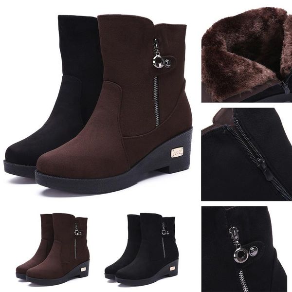 winter boots women short boots winter platform round toe bootie snow flock women outdoor flock footwear warm simple shoes, Black
winter boots women short boots winter platform round toe bootie snow flock women outdoor flock footwear warm simple shoes, Black