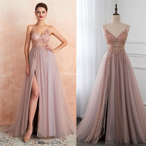 gorgeous prom dresses spaghetti crystals illusion open back tulle sweep train formal party evening gowns special occasion dress vestido, Black
gorgeous prom dresses spaghetti crystals illusion open back tulle sweep train formal party evening gowns special occasion dress vestido, Black